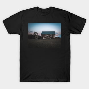 Chicken Coop in Field at Sunrise Photography V2 T-Shirt